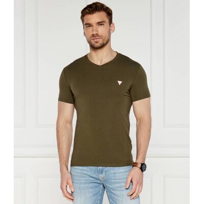 Guess T-shirt Extra slim fit khaki XXL Guess T-shirt Extra slim fit khaki XXL