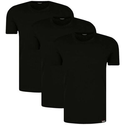 Dsquared2 T-shirt 3-pack Regular Fit czarny XXL Dsquared2 T-shirt 3-pack Regular Fit czarny XXL