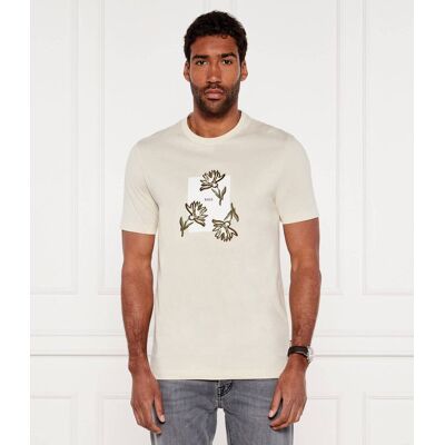 Boss BLACK T-shirt C-Thompson 13 Regular Fit beżowy XL Boss BLACK T-shirt C-Thompson 13 Regular Fit beżowy XL