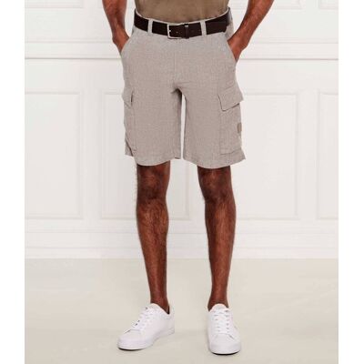 Boss ORANGE Lniane szorty Sisla-9-Cargo Relaxed fit szary 30 Boss ORANGE Lniane szorty Sisla-9-Cargo Relaxed fit szary 30