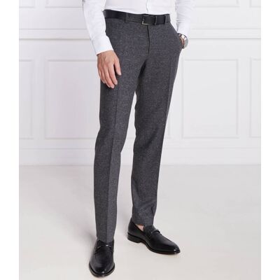Boss BLACK Wełniane spodnie H-Genius-224 Slim Fit z dodatkiem jedwabiu grafitowy 56 Boss BLACK Wełniane spodnie H-Genius-224 Slim Fit z dodatkiem jedwabiu grafitowy 56