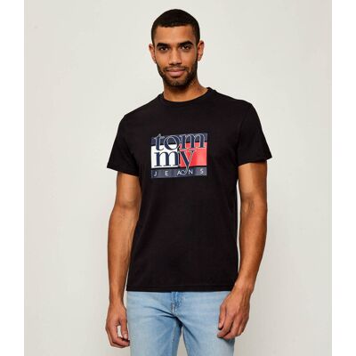 Tommy Jeans T-shirt Slim Fit czarny M Tommy Jeans T-shirt Slim Fit czarny M