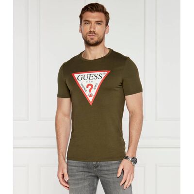 Guess T-shirt Slim Fit khaki L Guess T-shirt Slim Fit khaki L