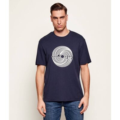 Joop! Jeans T-shirt JJJ-Alohi Regular Fit granatowy XL Joop! Jeans T-shirt JJJ-Alohi Regular Fit granatowy XL