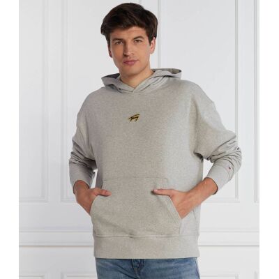 Tommy Jeans Bluza SIGNATURE HOODIE Regular Fit szary XL Tommy Jeans Bluza SIGNATURE HOODIE Regular Fit szary XL