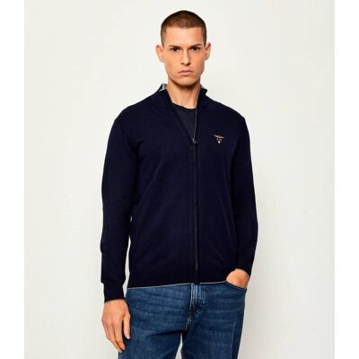 Aeronautica Militare Wełniany sweter Regular Fit granatowy XL Aeronautica Militare Wełniany sweter Regular Fit granatowy XL