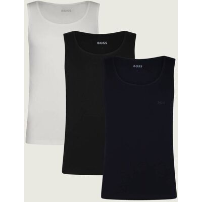 Boss BLACK Tank top 3-pack RibClassic Regular Fit granatowy S Boss BLACK Tank top 3-pack RibClassic Regular Fit granatowy S