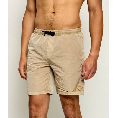 Guess Szorty kąpielowe Regular Fit beżowy M Guess Szorty kąpielowe Regular Fit beżowy M