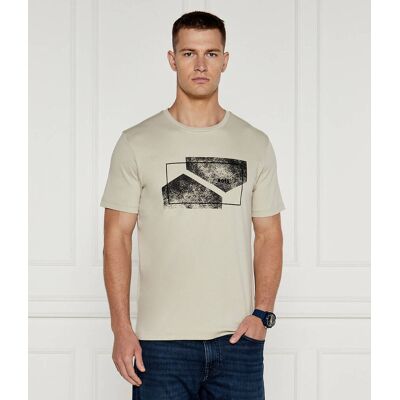 Boss GREEN T-shirt Regular Fit beżowy XXL Boss GREEN T-shirt Regular Fit beżowy XXL