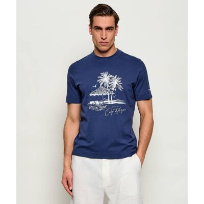 Gran Sasso T-shirt Regular Fit granatowy 58 Gran Sasso T-shirt Regular Fit granatowy 58