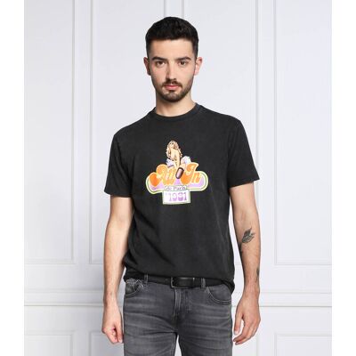 Guess T-shirt ALL Regular Fit grafitowy M Guess T-shirt ALL Regular Fit grafitowy M