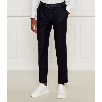 Windsor Wełniane spodnie 13 Silvi Regular Fit z dodatkiem kaszmiru granatowy 54 Windsor Wełniane spodnie 13 Silvi Regular Fit z dodatkiem kaszmiru granatowy 54