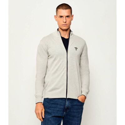 Aeronautica Militare Wełniany sweter Regular Fit szary XL Aeronautica Militare Wełniany sweter Regular Fit szary XL