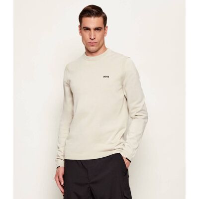 Boss GREEN Sweter KN_Ever-X CN Regular Fit beżowy XXL Boss GREEN Sweter KN_Ever-X CN Regular Fit beżowy XXL