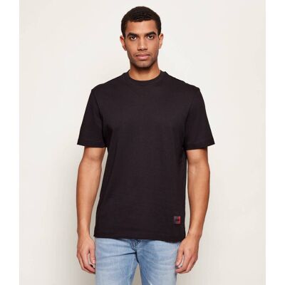 HUGO T-shirt Danoto Relaxed fit czarny L HUGO T-shirt Danoto Relaxed fit czarny L
