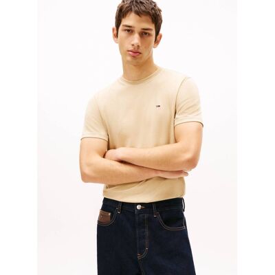 Tommy Jeans T-shirt Extra slim fit beżowy L Tommy Jeans T-shirt Extra slim fit beżowy L