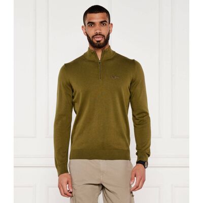 Aeronautica Militare Sweter Regular Fit oliwkowy XXL Aeronautica Militare Sweter Regular Fit oliwkowy XXL