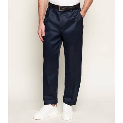 Boss BLACK Spodnie C-Kai-DPL Relaxed fit granatowy 34/34 Boss BLACK Spodnie C-Kai-DPL Relaxed fit granatowy 34/34