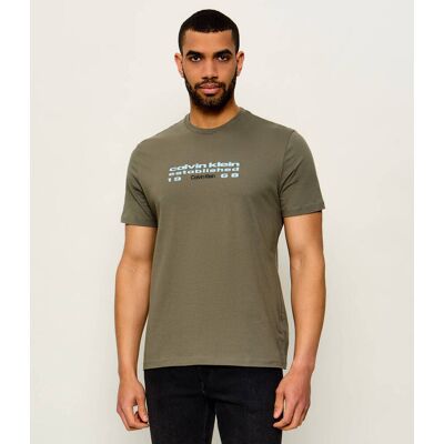 Calvin Klein Jeans T-shirt SS 30s Regular Fit oliwkowy L Calvin Klein Jeans T-shirt SS 30s Regular Fit oliwkowy L