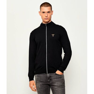 Aeronautica Militare Wełniany sweter Regular Fit czarny M Aeronautica Militare Wełniany sweter Regular Fit czarny M