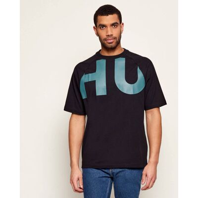 Hugo Blue T-shirt Nalftee Loose fit czarny L Hugo Blue T-shirt Nalftee Loose fit czarny L