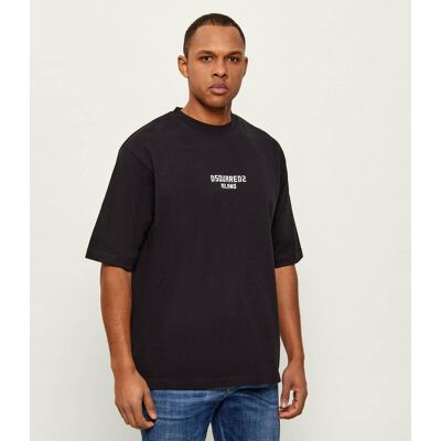 Dsquared2 T-shirt Milano Loose fit czarny M Dsquared2 T-shirt Milano Loose fit czarny M