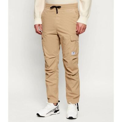 Hugo Blue Spodnie cargo Gadic262D Relaxed fit beżowy L Hugo Blue Spodnie cargo Gadic262D Relaxed fit beżowy L
