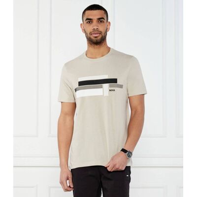 Boss GREEN T-shirt Glamping Relaxed fit beżowy XL Boss GREEN T-shirt Glamping Relaxed fit beżowy XL