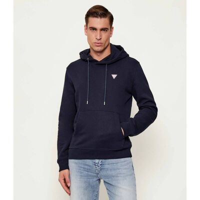 Guess Jeans Bluza Iconic Slim Fit granatowy XXL Guess Jeans Bluza Iconic Slim Fit granatowy XXL