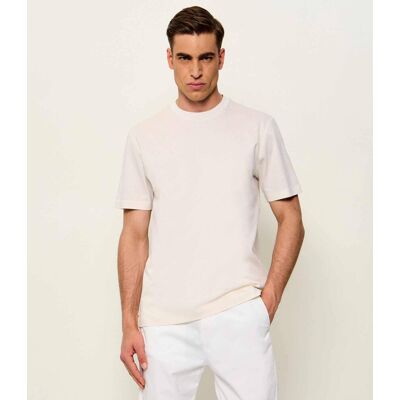 Boss BLACK T-shirt H-Thompson 316 Regular Fit mercerised beżowy S Boss BLACK T-shirt H-Thompson 316 Regular Fit mercerised beżowy S
