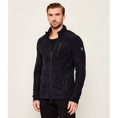 EA7 Polarowa bluza Regular Fit czarny S EA7 Polarowa bluza Regular Fit czarny S