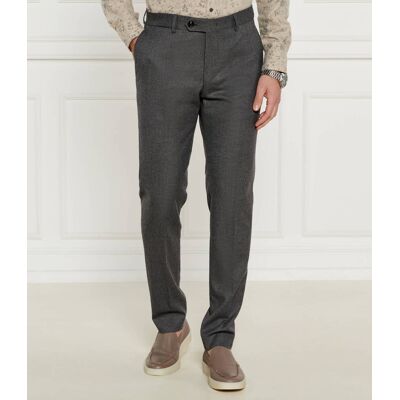 Windsor Spodnie chino 13 Santios Shaped fit z dodatkiem wełny szary 48 Windsor Spodnie chino 13 Santios Shaped fit z dodatkiem wełny szary 48