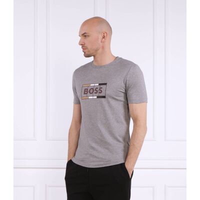 Boss BLACK T-shirt Tessler 186 Slim Fit szary XXL Boss BLACK T-shirt Tessler 186 Slim Fit szary XXL