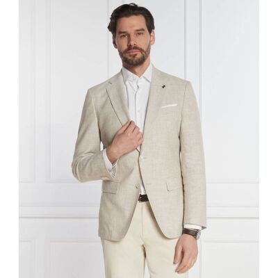 Boss BLACK Marynarka H-Hutson-233 Slim Fit z dodatkiem lnu beżowy 52 Boss BLACK Marynarka H-Hutson-233 Slim Fit z dodatkiem lnu beżowy 52