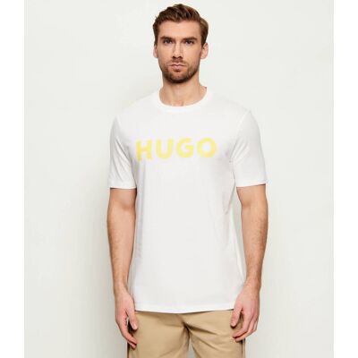 HUGO T-shirt Dulivio Regular Fit kremowy M HUGO T-shirt Dulivio Regular Fit kremowy M