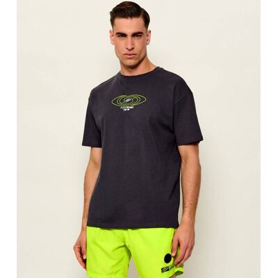 Plein Sport T-shirt Regular Fit grafitowy S Plein Sport T-shirt Regular Fit grafitowy S