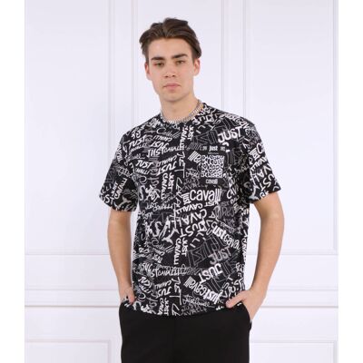 Just Cavalli T-shirt Relaxed fit biały S Just Cavalli T-shirt Relaxed fit biały S