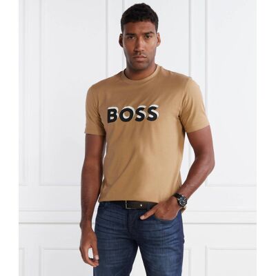 Boss BLACK T-shirt Tiburt 427 Regular Fit brązowy XL Boss BLACK T-shirt Tiburt 427 Regular Fit brązowy XL