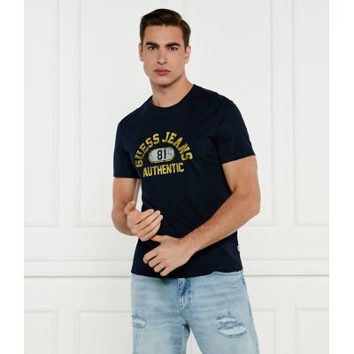 Guess Jeans T-shirt Slim Fit granatowy XXL Guess Jeans T-shirt Slim Fit granatowy XXL