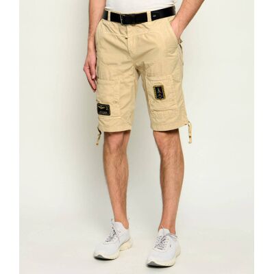 Aeronautica Militare Szorty Regular Fit beżowy 50 Aeronautica Militare Szorty Regular Fit beżowy 50