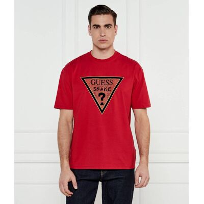 Guess T-shirt SNAKE Oversize fit czerwony XL Guess T-shirt SNAKE Oversize fit czerwony XL