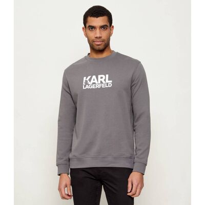 Karl Lagerfeld Bluza Regular Fit szary L Karl Lagerfeld Bluza Regular Fit szary L