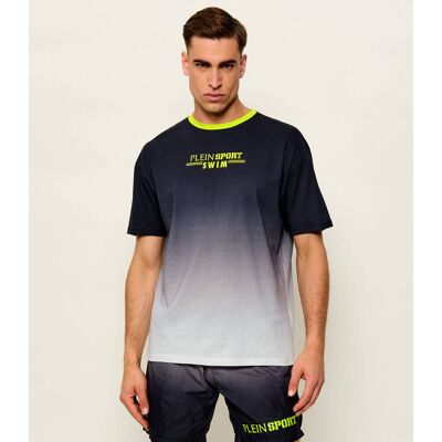 Plein Sport T-shirt Regular Fit grafitowy L Plein Sport T-shirt Regular Fit grafitowy L