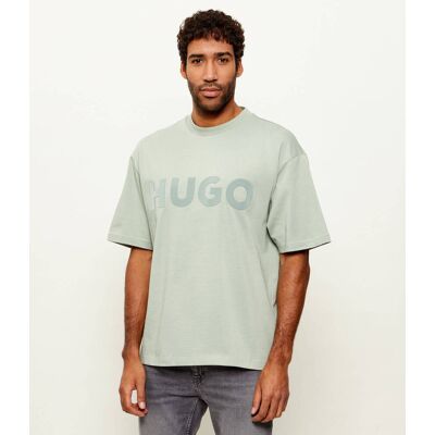 HUGO T-shirt Dinkee Oversize fit zielony M HUGO T-shirt Dinkee Oversize fit zielony M