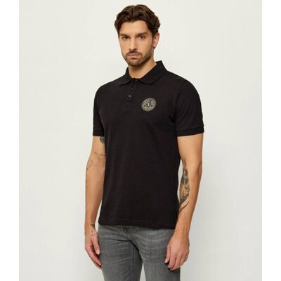 Versace Jeans Couture Polo Slim Fit czarny XL Versace Jeans Couture Polo Slim Fit czarny XL
