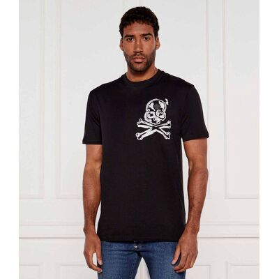 Philipp Plein T-shirt Skull & Bones Regular Fit czarny L Philipp Plein T-shirt Skull & Bones Regular Fit czarny L