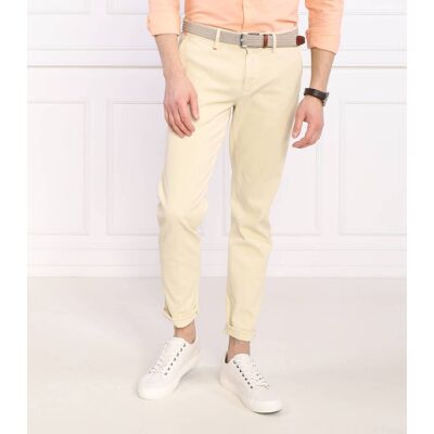 Boss ORANGE Spodnie chino Schino Taber Tapered fit piaskowy 33/34 Boss ORANGE Spodnie chino Schino Taber Tapered fit piaskowy 33/34