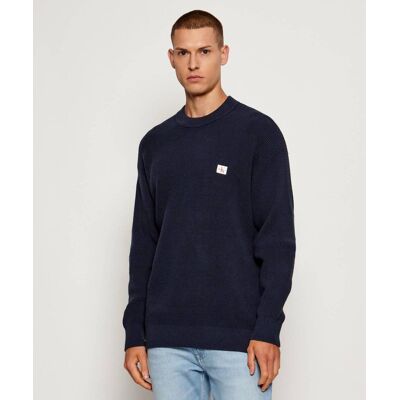 Calvin Klein Jeans Sweter Loose fit granatowy XXL Calvin Klein Jeans Sweter Loose fit granatowy XXL