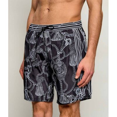 Philipp Plein Szorty kąpielowe Regular Fit czarny XXL Philipp Plein Szorty kąpielowe Regular Fit czarny XXL