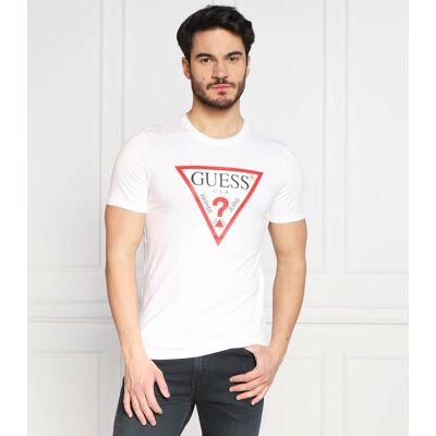 Guess T-shirt Slim Fit biały L Guess T-shirt Slim Fit biały L